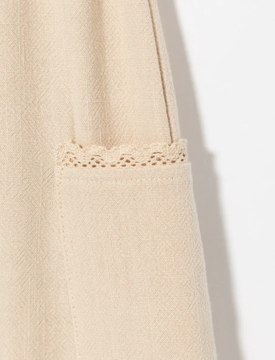 Linen Button-down Dress