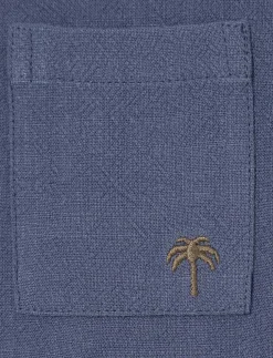 Linen Shirt with Cuban Collar