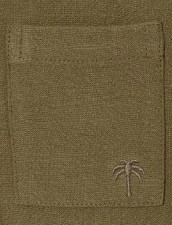 Linen Shirt with Cuban Collar