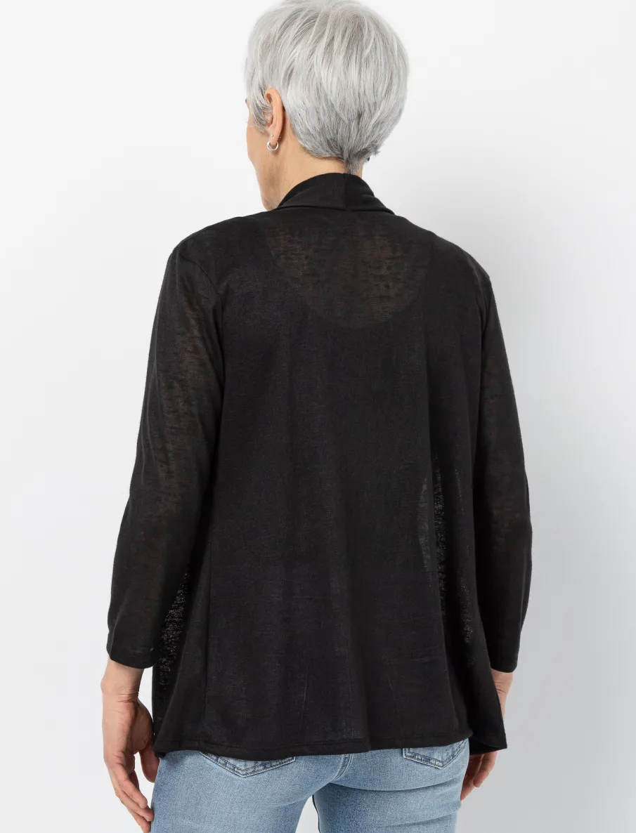 Linen-look Cardigan