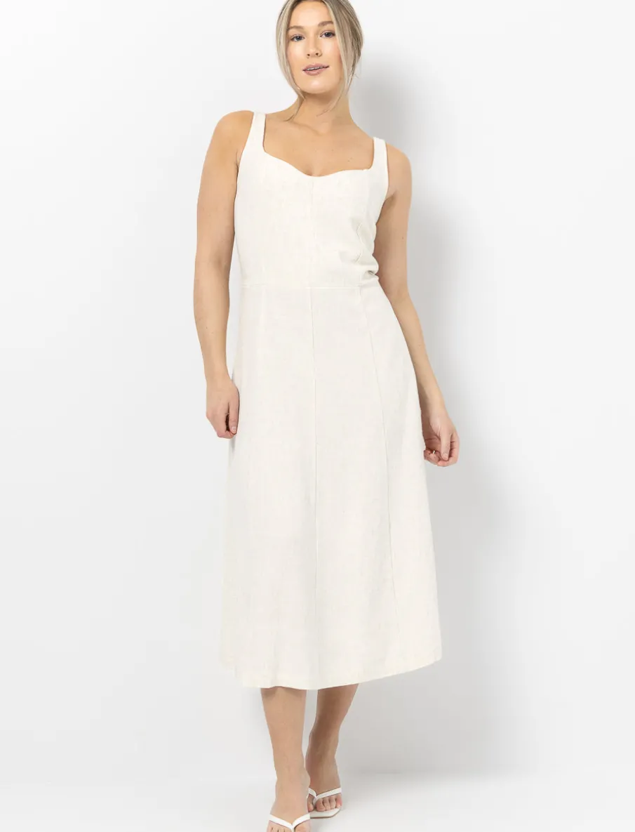 Linen-look dress