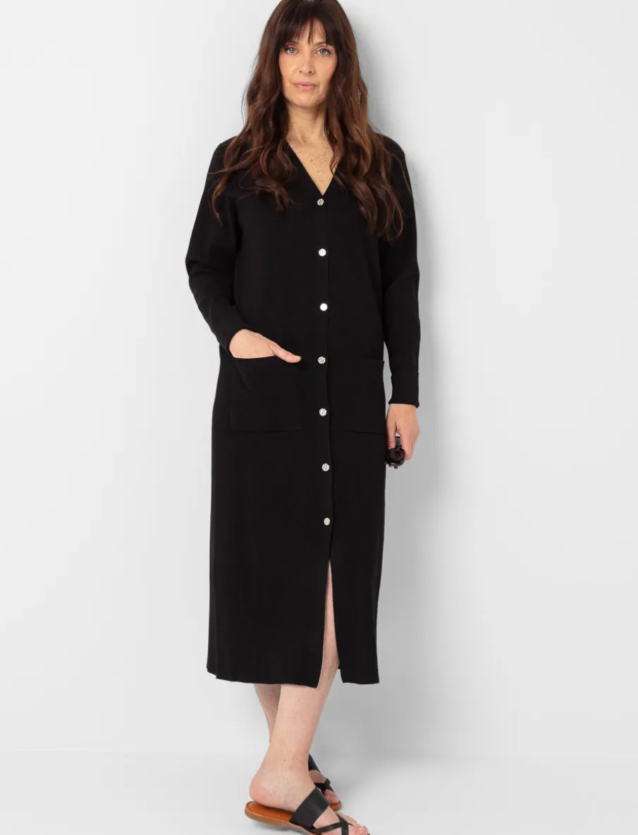 Long Button-up Cardigan
