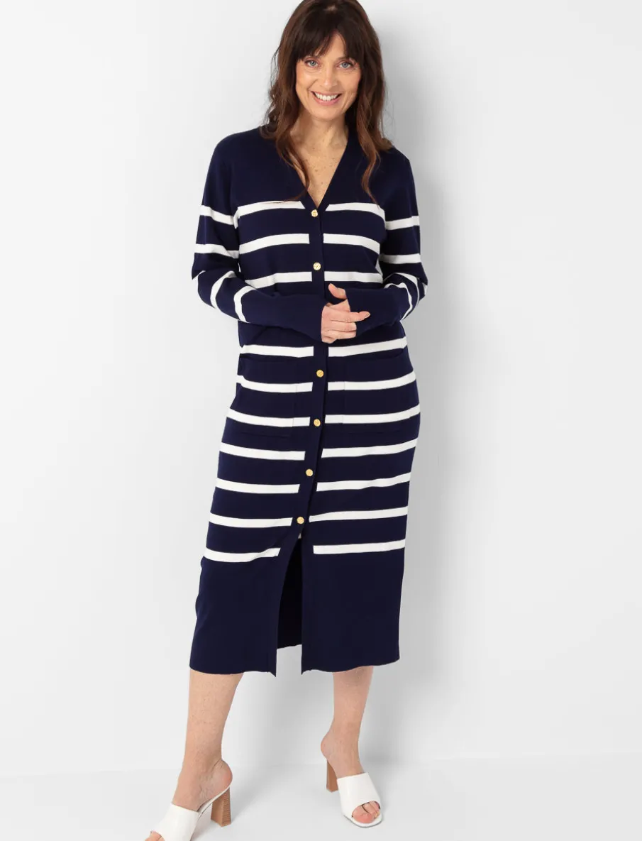 Long Button-up Cardigan