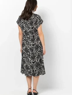 Long Dress with Foliage Print
