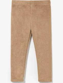 Long Faux Suede Leggings