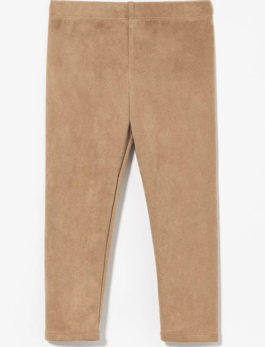 Long Faux Suede Leggings