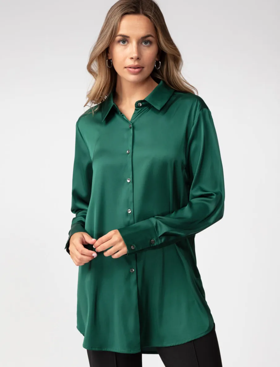 Long Silky Blouse