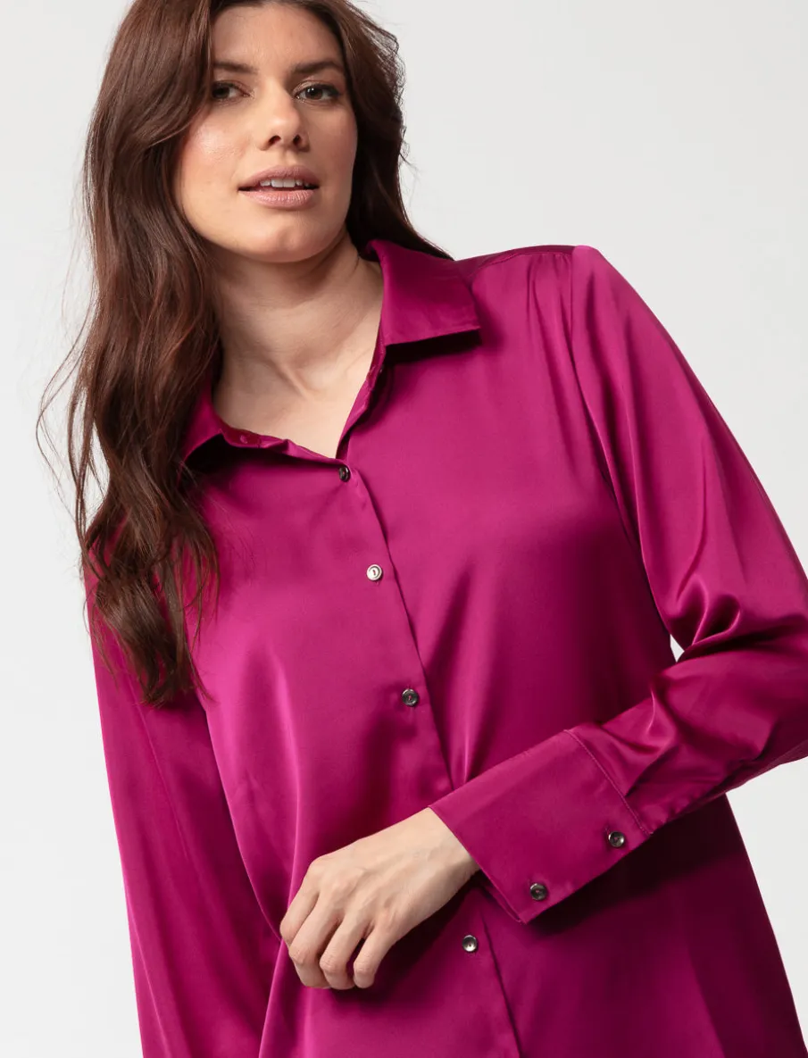 Long Silky Blouse