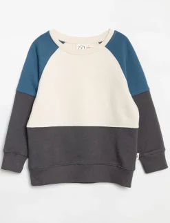 Long-sleeve Colour Block Sweatshirt