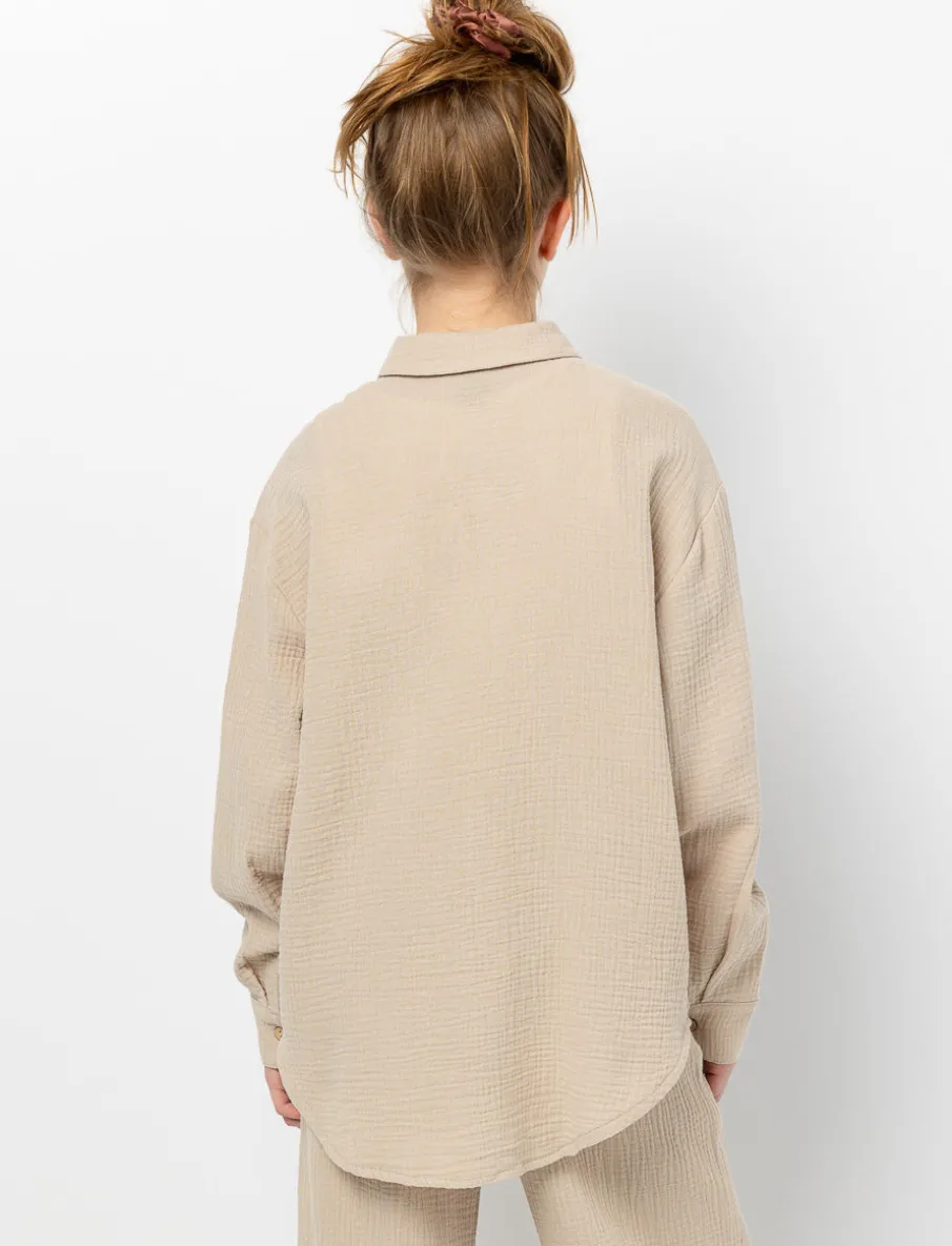 Loose-fitting Gauze Shirt