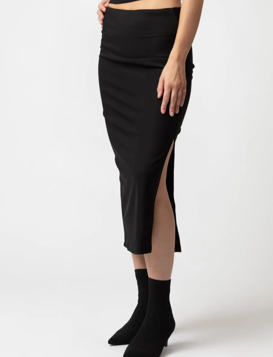 Midi Skirt with Slit