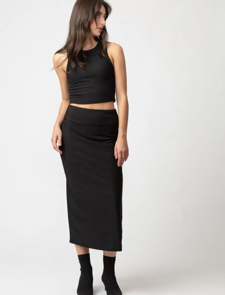 Midi Skirt with Slit