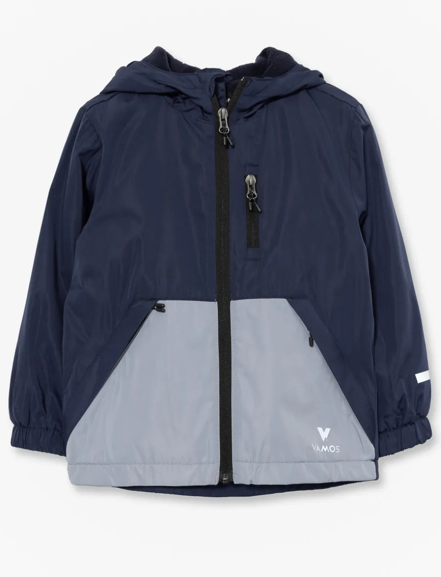 Mid-Season Coat with Fleece Lining - Little Boys