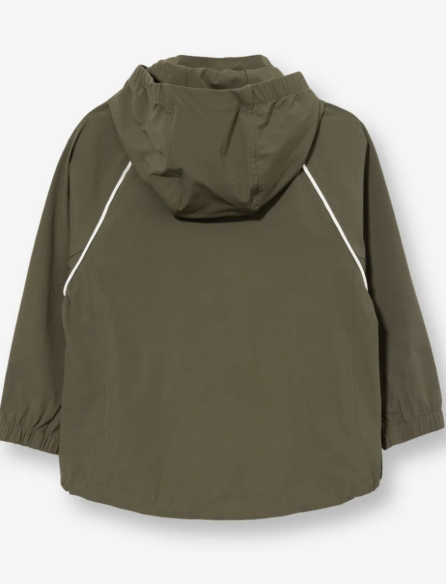 Mid-Season Coat with Reflective Stripes - Little Boys