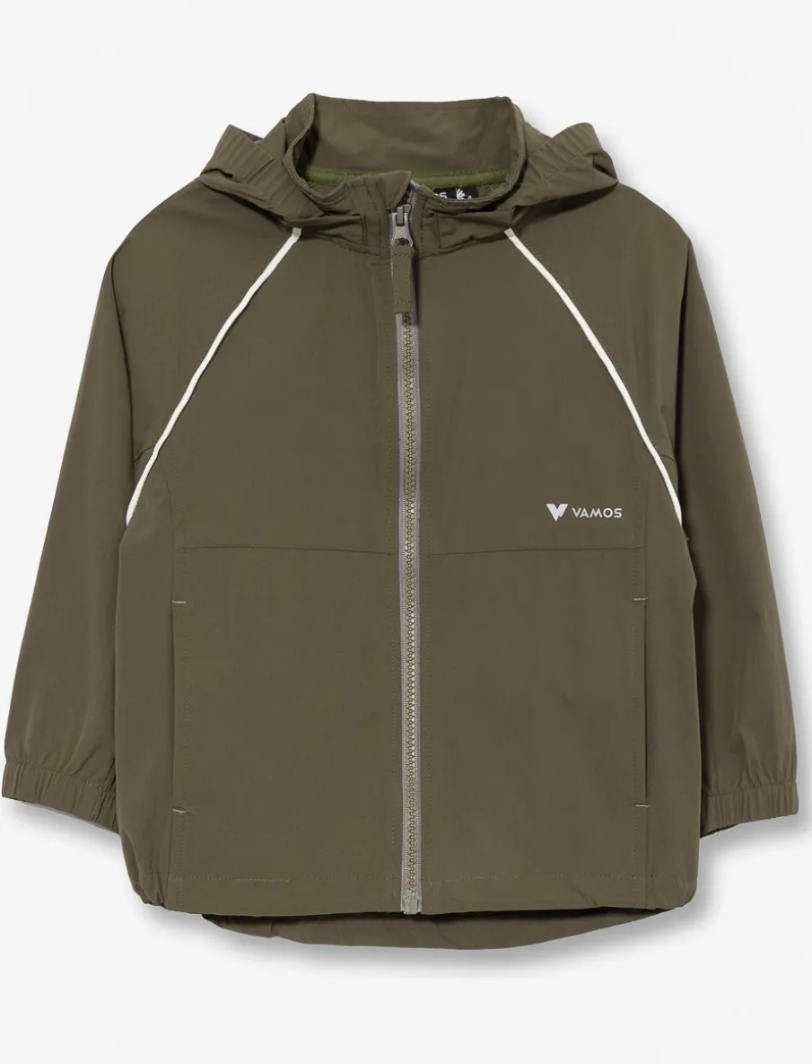 Mid-Season Coat with Reflective Stripes - Little Boys