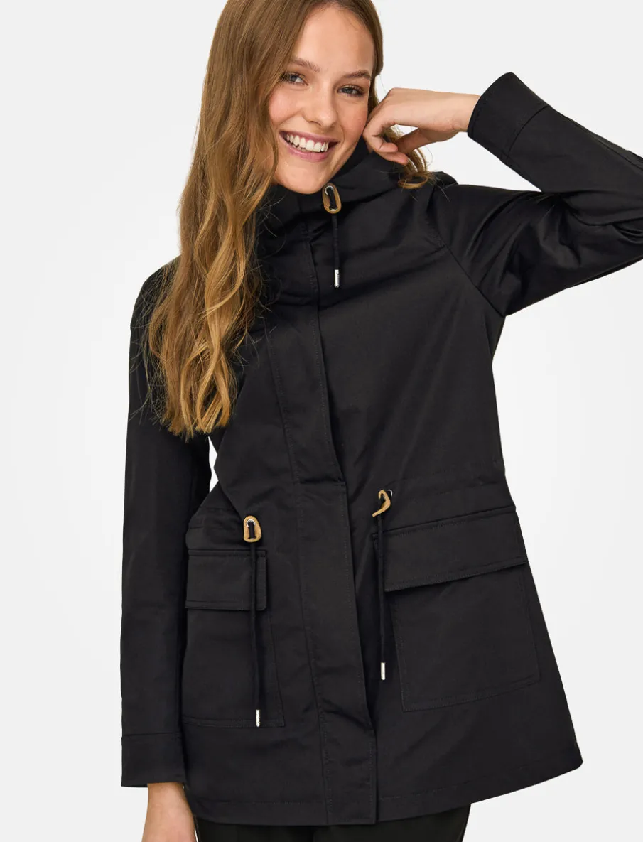 Mid-season Jacket with Adjustable Cords