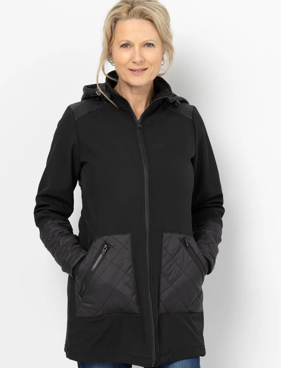 Mid-season Jacket with Quilted Pockets