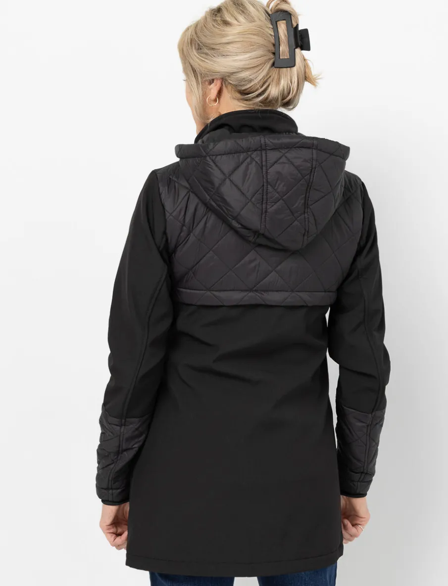 Mid-season Jacket with Quilted Pockets