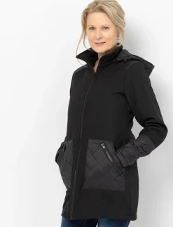 Mid-season Jacket with Quilted Pockets