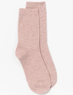 Mixed Knit Crew Socks