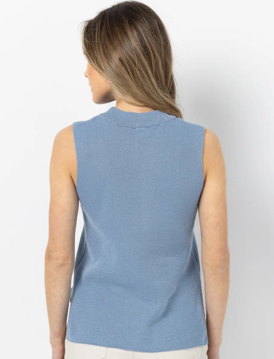 Mock Neck Knit Tank