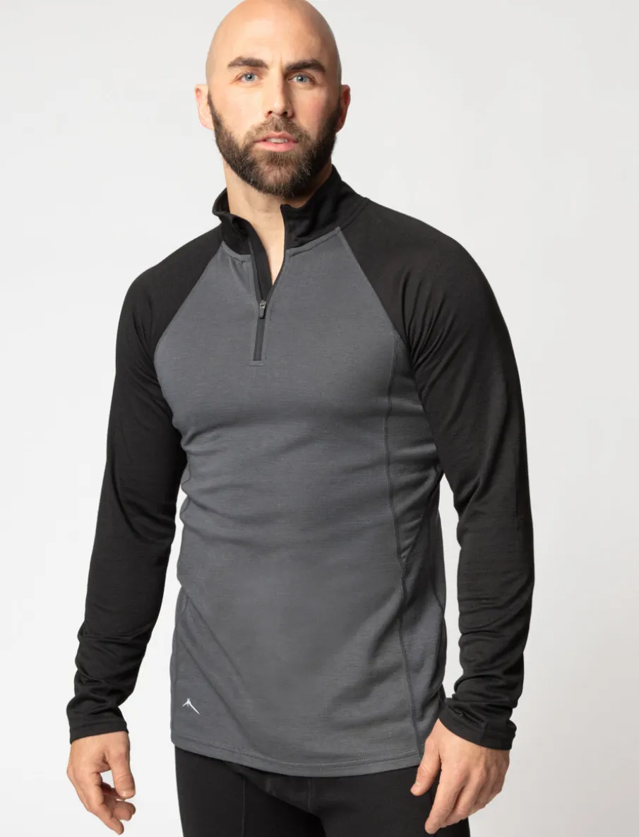 Mock Neck Thermal Sweater