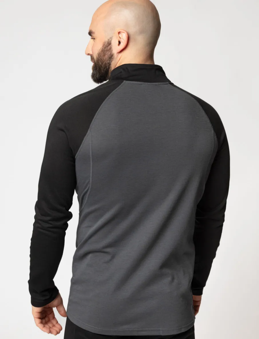 Mock Neck Thermal Sweater