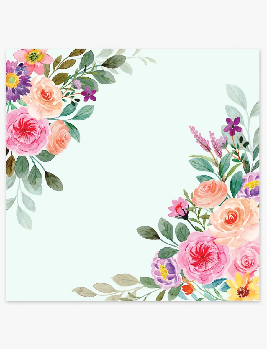 Napkins, Floral Bouquet - Pack of 20