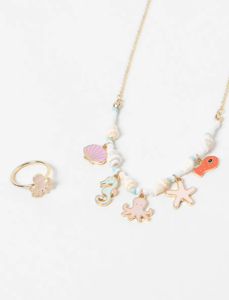 Necklace and Ring Set - Teen Girls