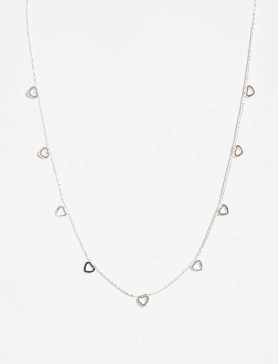 Necklace with Heart Pendants