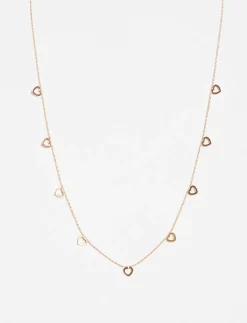 Necklace with Heart Pendants