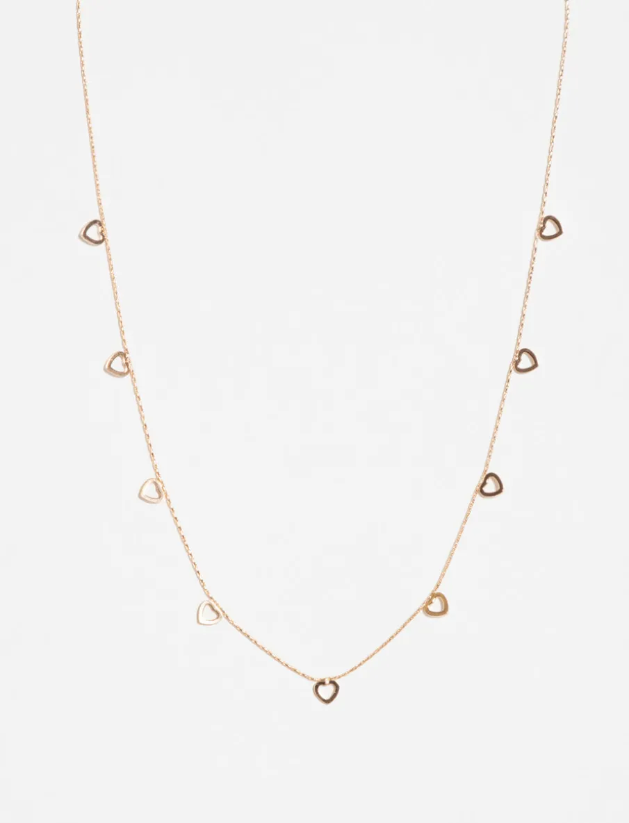 Necklace with Heart Pendants