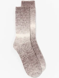 Ombré Ribbed Socks