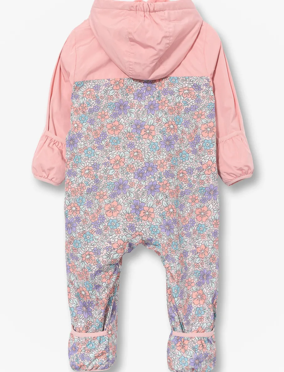 One-Piece Fleece-Lined Rain Suit - Baby Girl