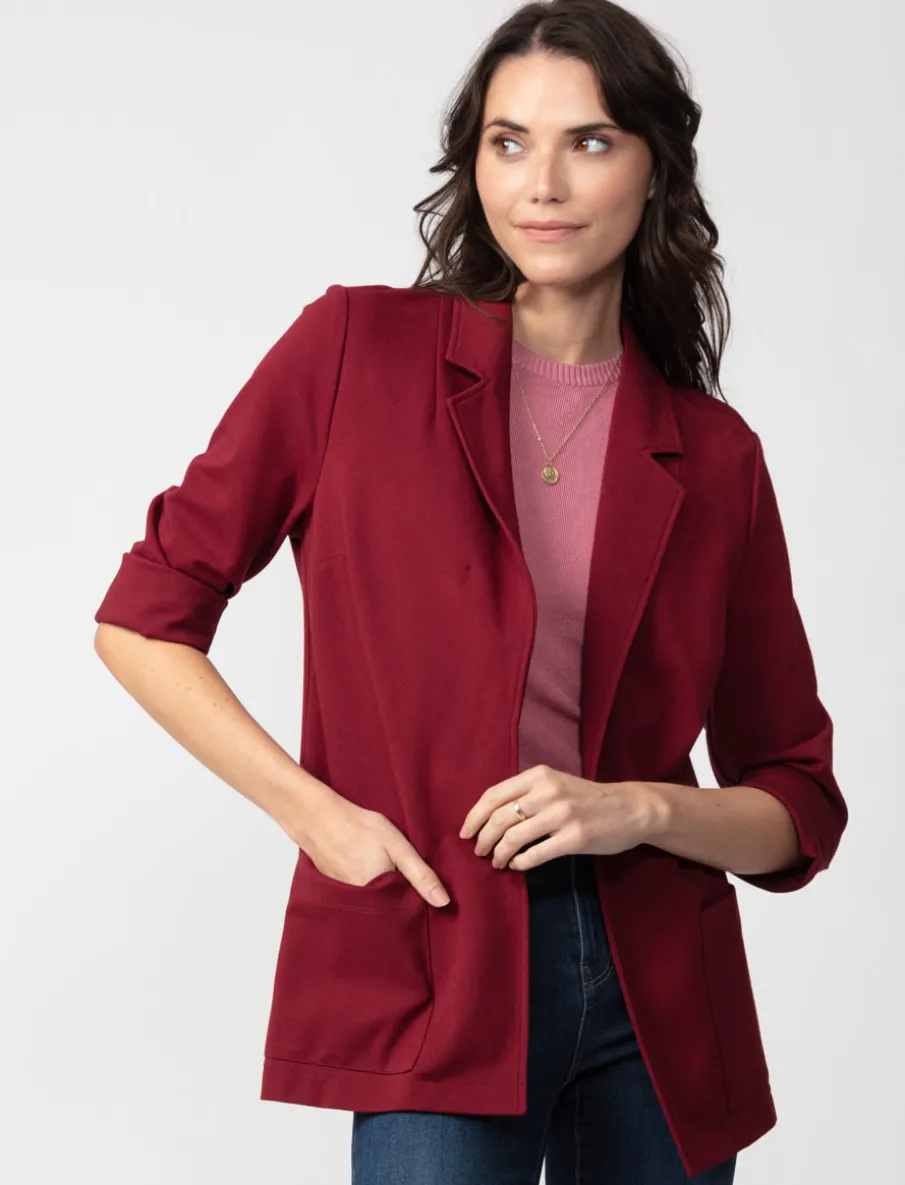 Open Blazer with Pockets