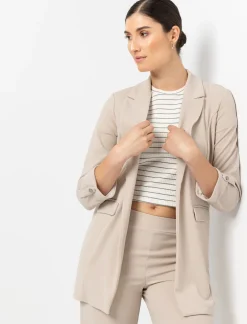 Open Scuba Blazer with 3/4 Sleeves