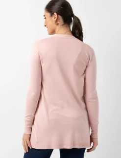 Open-front Long-sleeve Cardigan