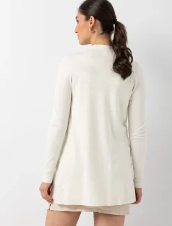 Open-front Long-sleeve Cardigan