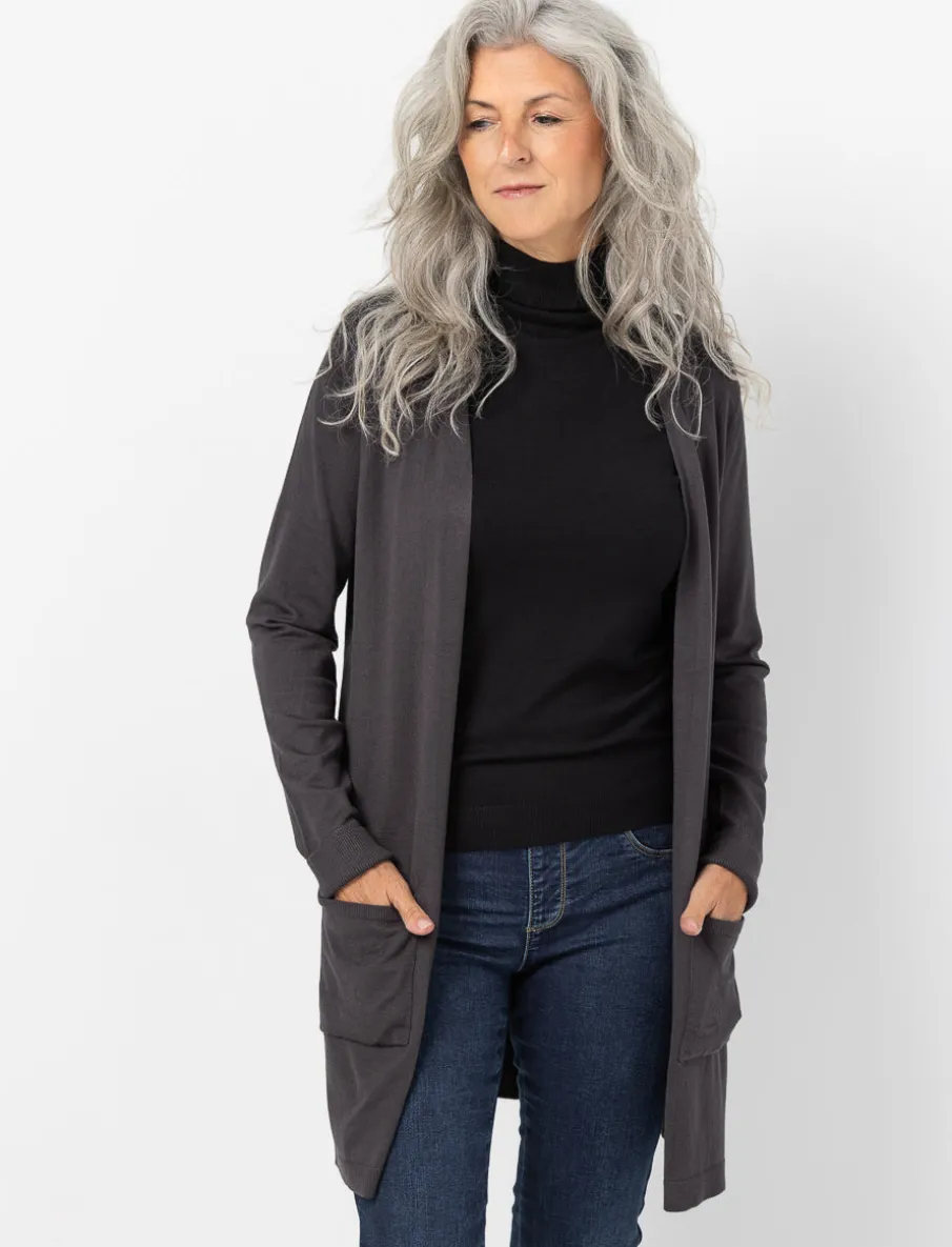 Open-front Pocket Cardigan