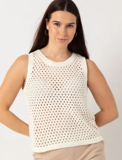Open-knit Tank Top