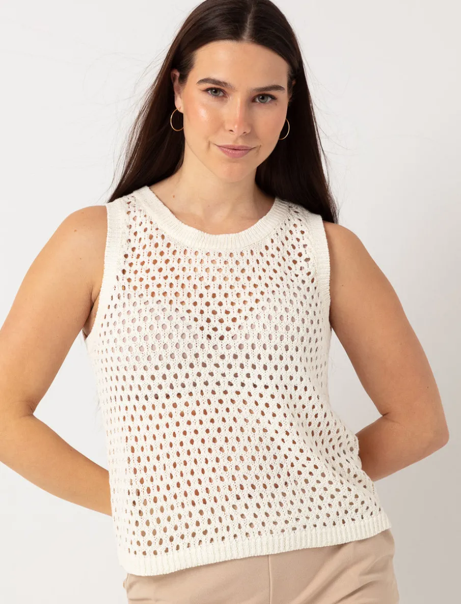 Open-knit Tank Top