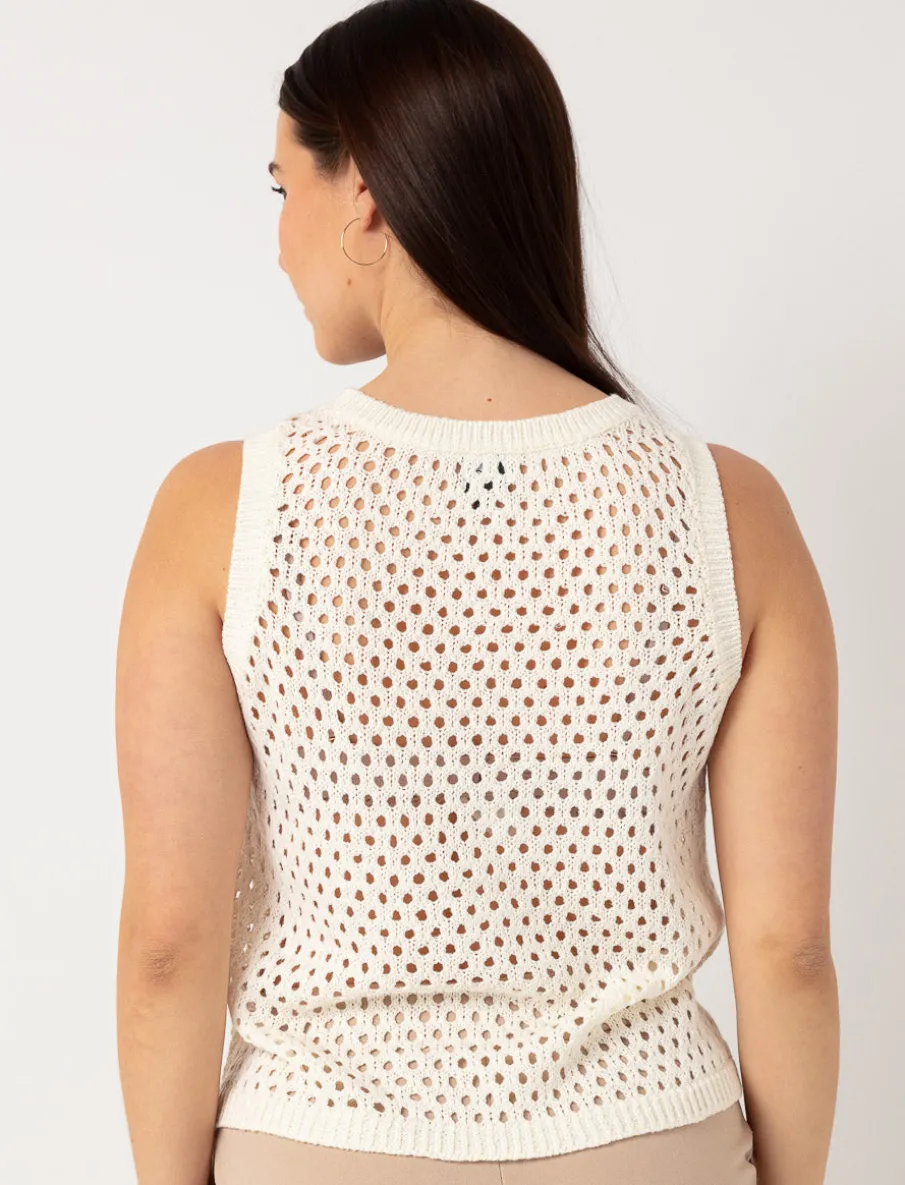 Open-knit Tank Top