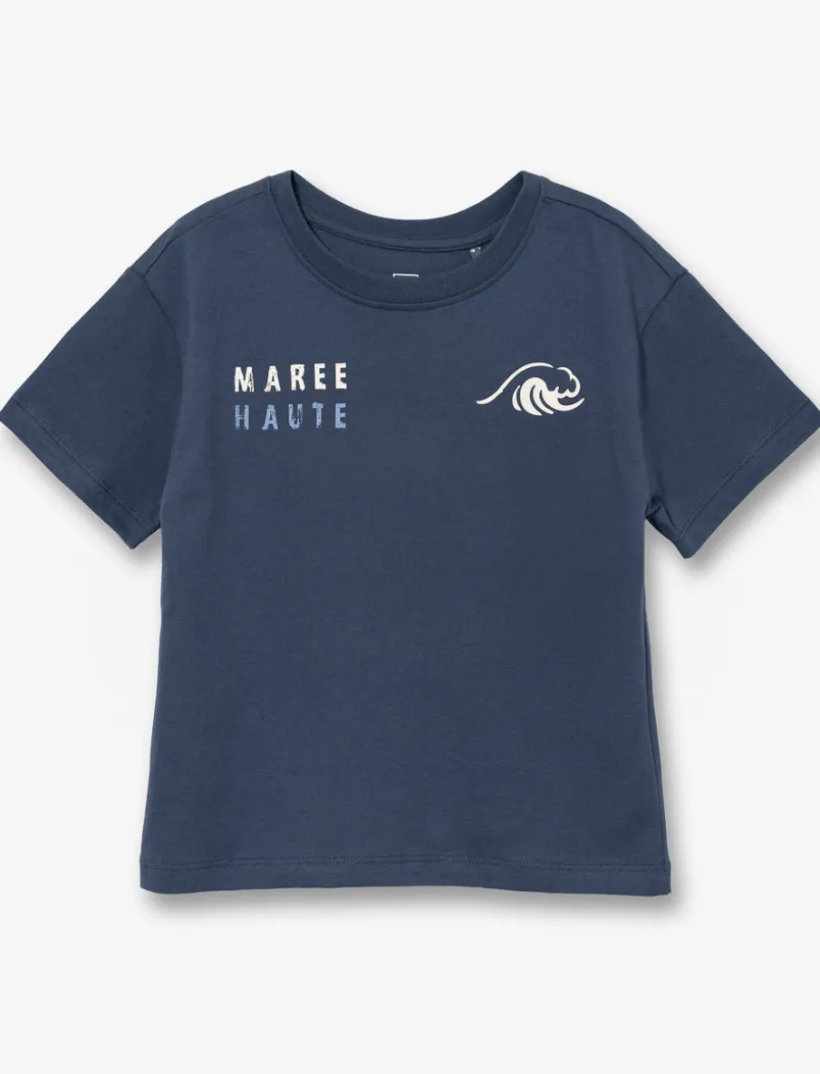 Organic Cotton Back Print T-shirt - Little Boy