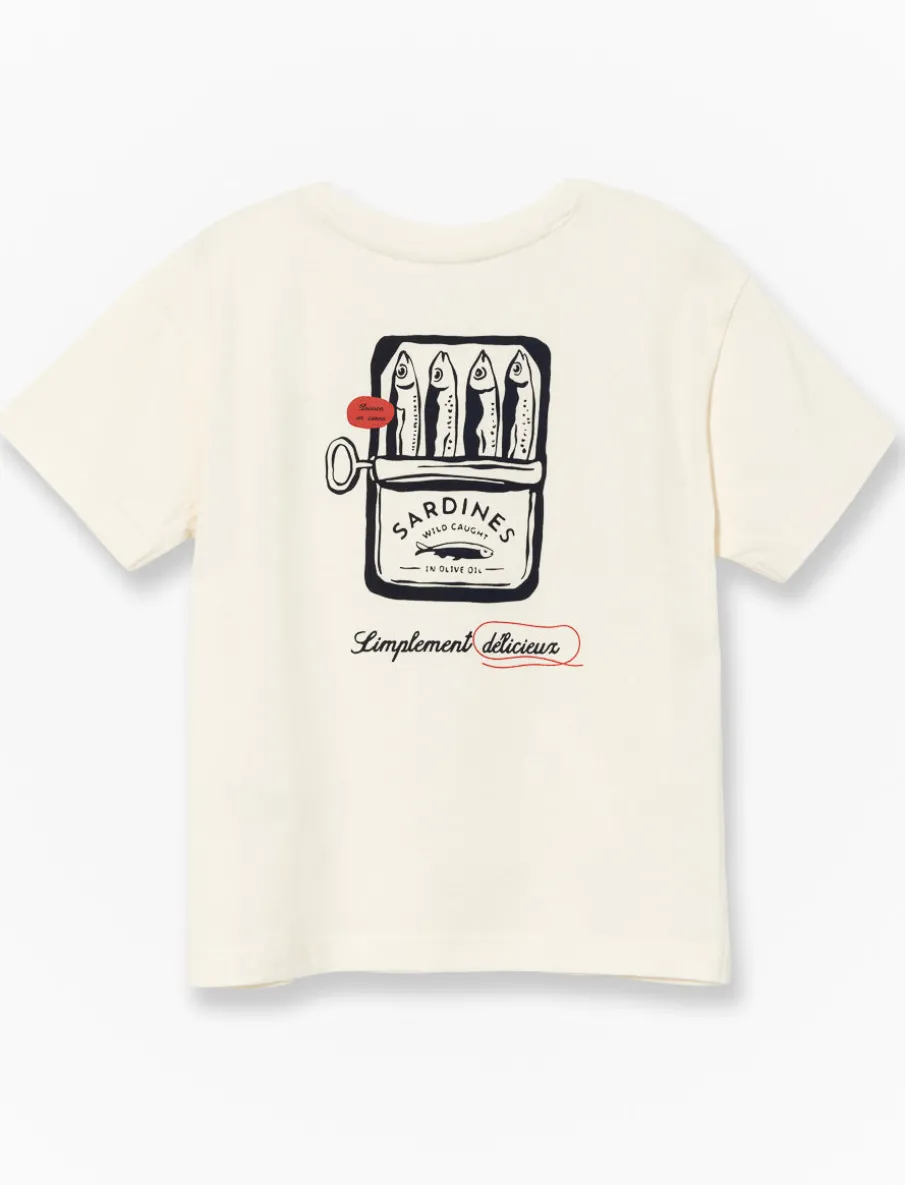 Organic Cotton Back Print T-shirt - Little Boy