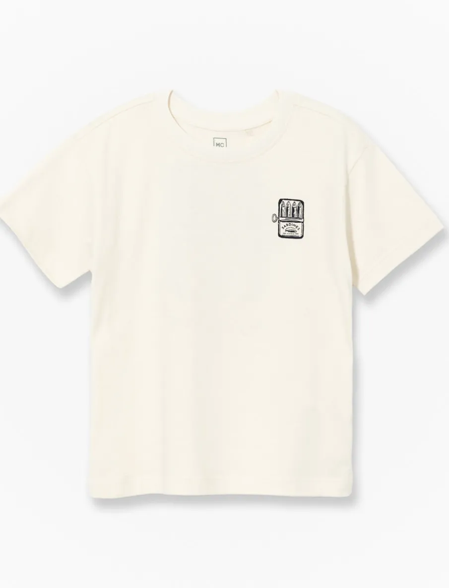 Organic Cotton Back Print T-shirt - Little Boy