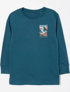 Organic Cotton Back Print T-shirt - Little Boy