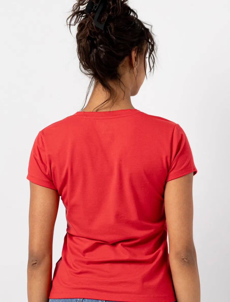 Organic Cotton Basic V-Neck T-Shirt