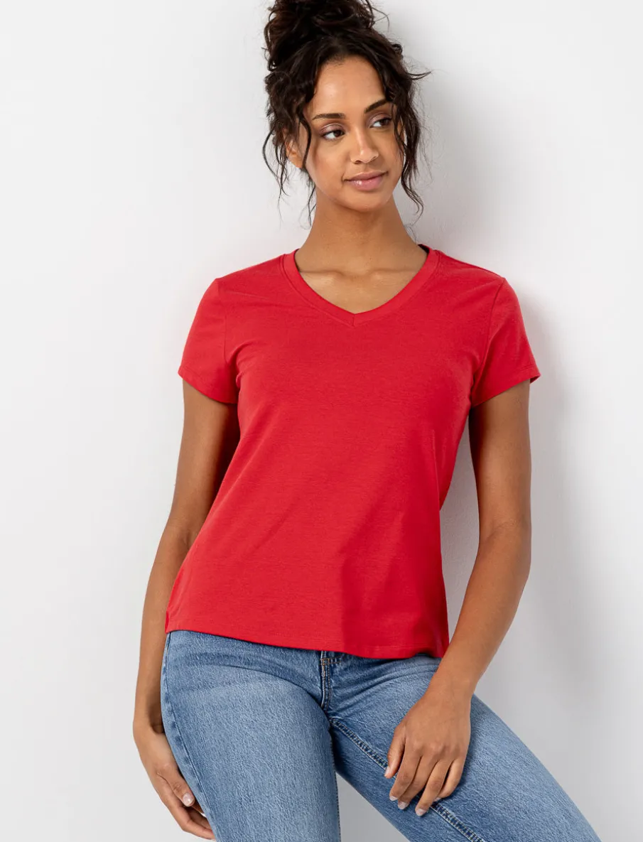 Organic Cotton Basic V-Neck T-Shirt