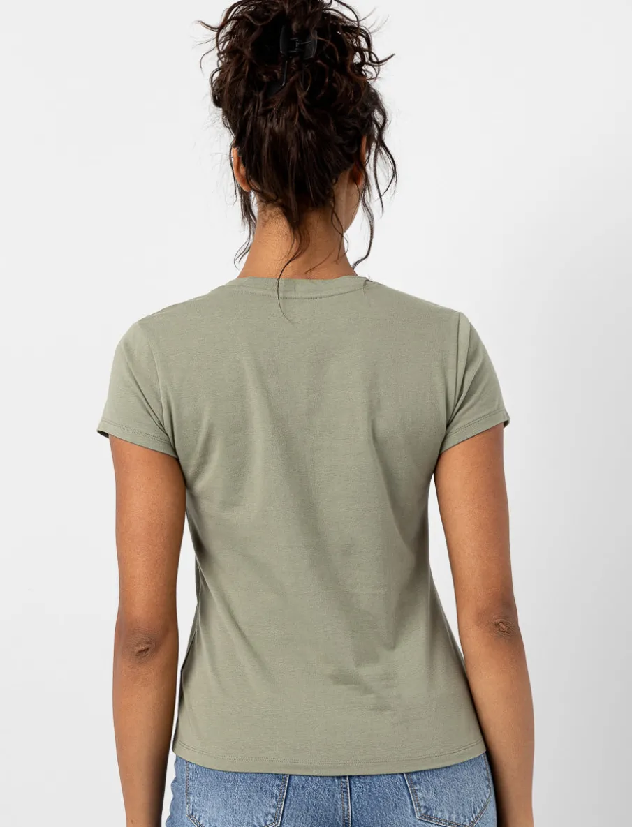 Organic Cotton Basic V-Neck T-Shirt