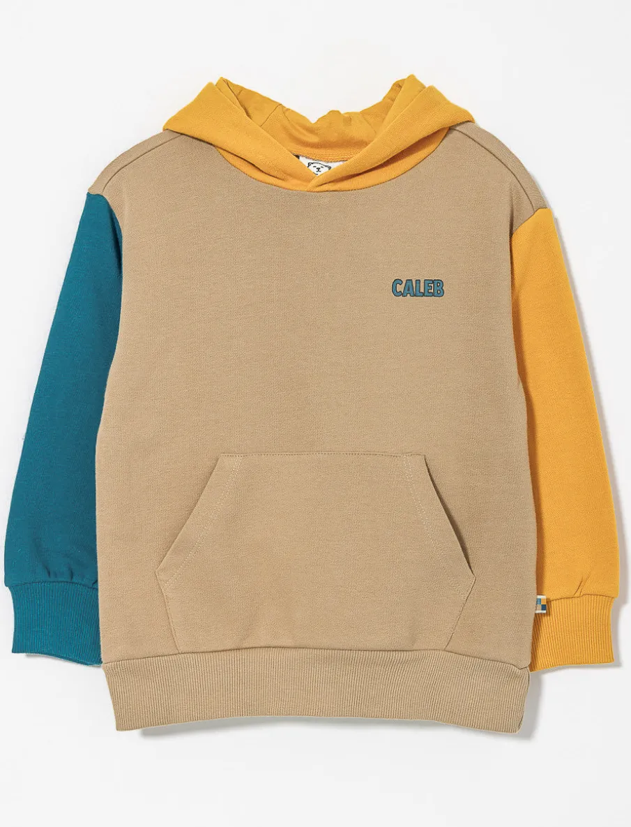 Organic Cotton Colour Block Hoodie - Little Boy